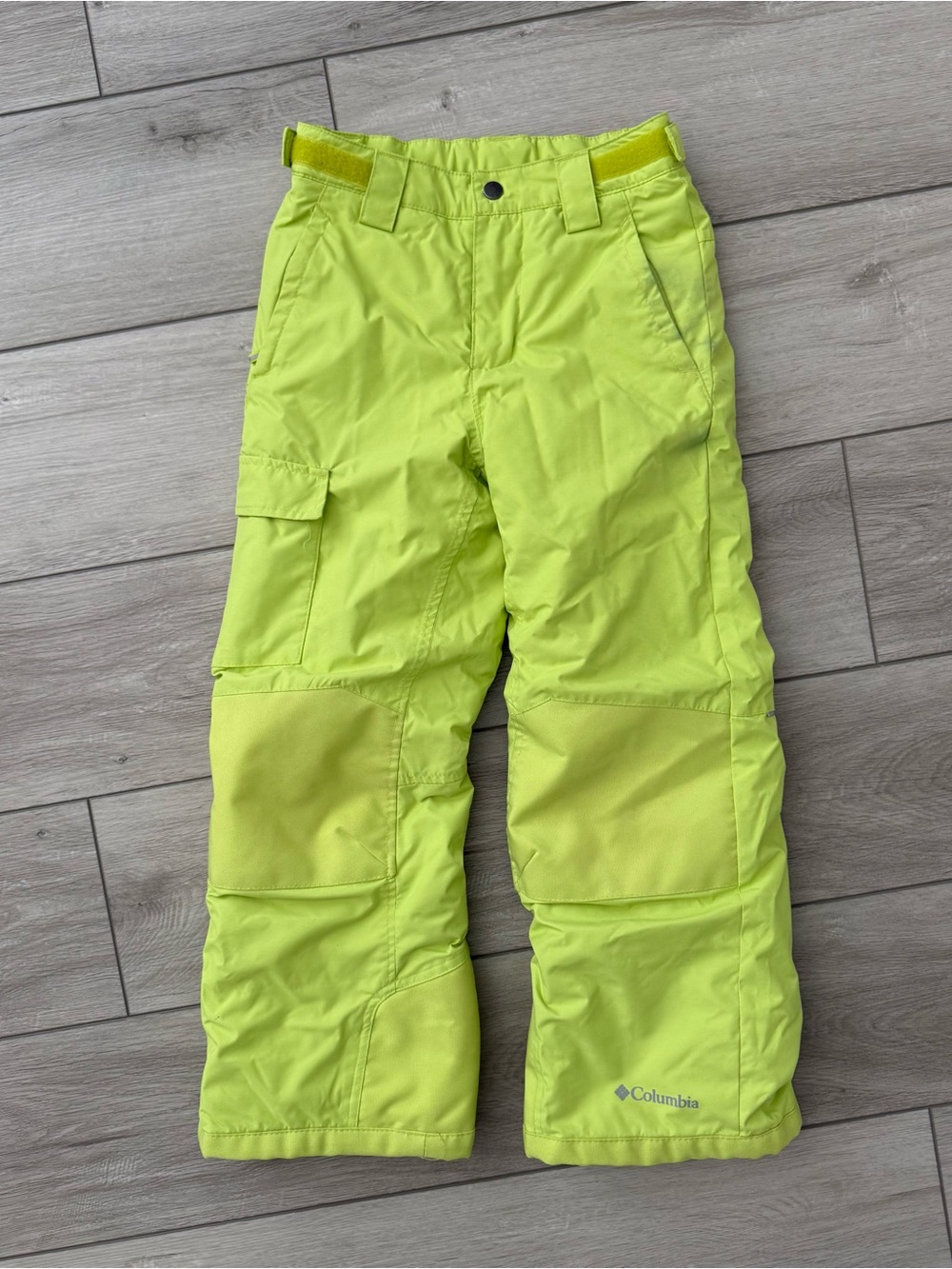 Columbia Kids' Neon Green Yellow Snow Pants Size S 8 years